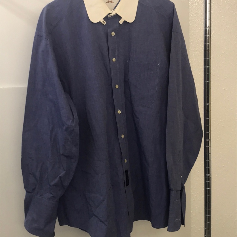 Tommy Hilfiger Mens Tailored Button Down Dress Shirt - Picture 1 of 10
